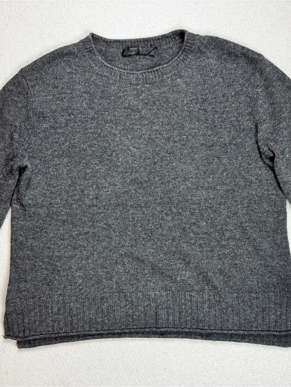 Jenni Kayne Women’s Everyday Crew Neck Wool/ Cashmere Blend Sweater In Grey-S